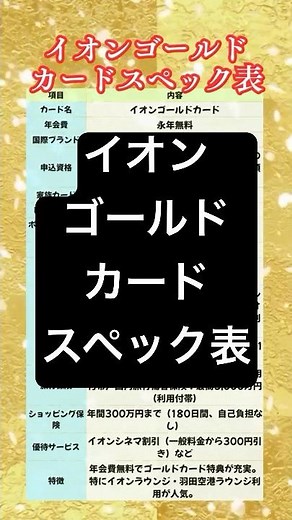 招待制で持てる特別な1枚｜イオンゴールドカードの魅力