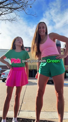 Pink   Green vibes and girl time with my favorite sidekick 🩷✨💚