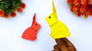 40K views · 274 reactions | How to make an easy origami rabbit - Paper bunny making at home - DIY Easter decoration ideas #Crafts #PaperRabbit #OrigamiBunny | DIY And Paper Crafts | Facebook
