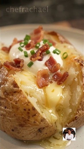 BAKED POTATO Easy Recipe | Chef Rachael #asmr #cooking #shorts