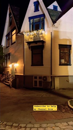 4K Walking in Aalesund at Night #shorts #travel #norway