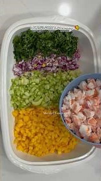Ceviche de camarón con mango 🥭 riquísimos 😋