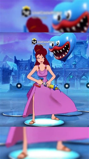 HUGGY WUGGY Emote and Megara Skin 💙💙