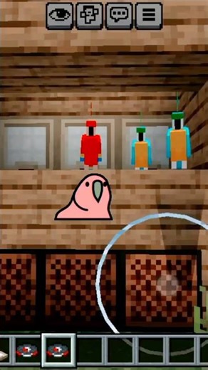 Minecraft parrot dance short video support please 🥺#popular#minecraftvideos 🙏🥺