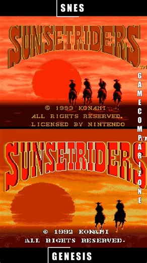 When CONSOLE DIFFERENCES were easily noticeable - Sunset Riders Genesis vs SNES