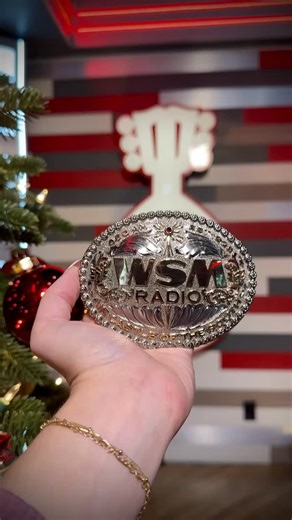 Santa came early this year and gave us a CUSTOM belt buckle from @montana.silversmiths 🤩 🤠 Accessories and jewelry from Montana Silversmiths make a perfect last-minute holiday gift for someone you love! 🎄 Handcrafted in Montana, sent straight to YOU ✨ Use code OPRY15 for 15% off your order 🎁 | WSM Radio