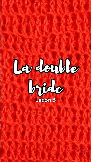Double bride au crochet : tuto débutant en 1 minute #crochet #knitting #tuto