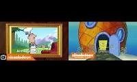 Mix of 2 videos from youtube : SpongeBob Theme Song Comparison