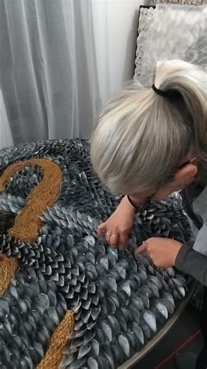 Shell art for coastal peaceful homes 🌊💙🐚 Thank you for watching!