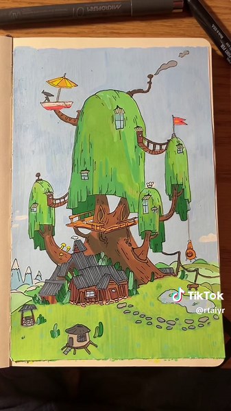 Drawing Adventure Time House - Princess Rene