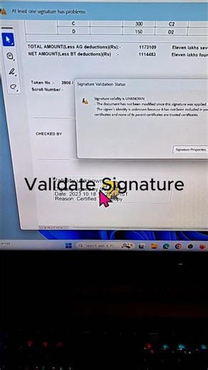 Signature validate in pdf |