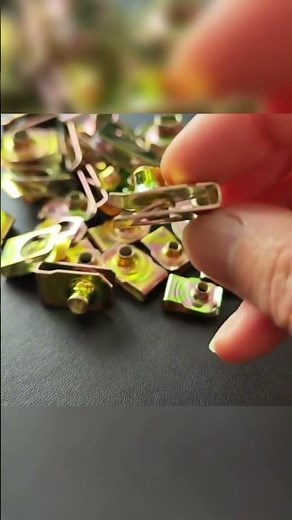 DIN 34818 Speed U Clip Spring Nut Yellow Galvanized Spring Steel U Type Clip Nut