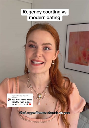 Replying to @Annelies Pickery she has a point ✨ #regency #bridgerton #dating #skit #single