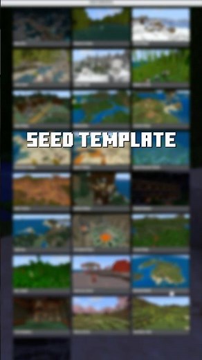 HIDDEN ISLAND SEED Template in Minecraft Bedrock Edition 🏝️