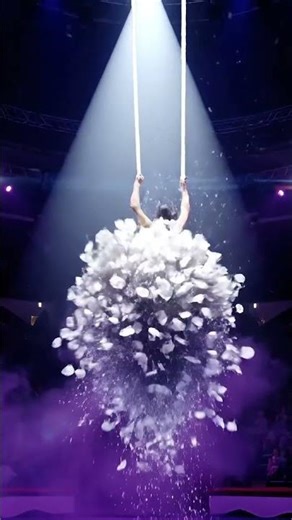 The most ethereal circus performance you'll see #aerial #silks #doves #performance