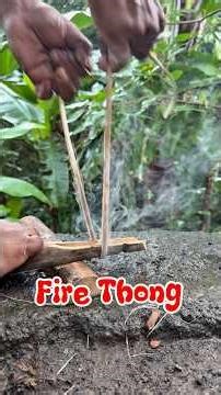 Natural Fire rope #primitivefirelighting #survival