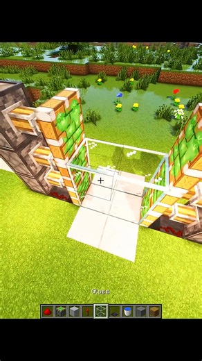 Piston Door! #minecraft #tutorial #building | ICraftInfinite