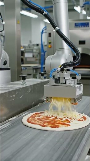 Robot Pizza Making#RobotCooking #PizzaFactory #Automation #FoodTech #MachineWork