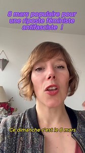 Ce 8 mars, riposte féministe antifasciste !On descend dans la rue en solidarité avec les femmes qui luttent dans le monde entier contre le patriarcat, le suprémacisme, le capitalisme.Et pour les Parisien•nes rdv demain 10h30 dans le 19e pour parler féminisme populaire !