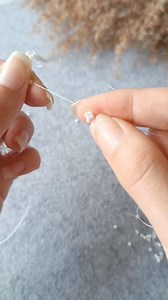 1.4M views · 33K reactions | DIY: How to bead a necklace using the...