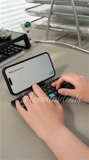 Her mini deals | UGC Creator 💕 on Instagram: "Comment ‘link’ or just share this reel to me to get the product link in your DM! 😍 If you work using your mobile or tablet, this Foldable Keyboard from Amazon is a must-have! 💻📱 Perfect for travel, work & study on the go ✨ Why I loved it 💖 ✨ Foldable & ultra-compact – easy to carry ✨ Smooth typing experience like a laptop ✨ Connects easily with mobile, tablet & laptop Honestly, typing long content on phone feels sooo much easier now 😍 Super use
