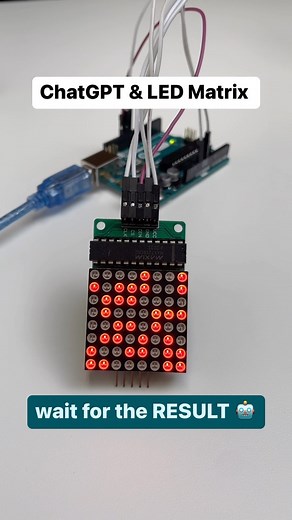 arduiNote on Instagram: "Artificial Intelligence doing LED Matrix + Arduino Programming #arduino #chatgpt #electrician #engineer #software #hardware"