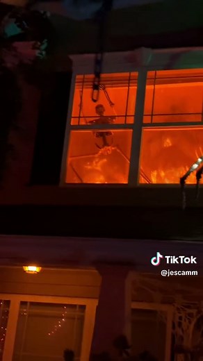 How to Create a Spooky Fire Window for Halloween Decorations