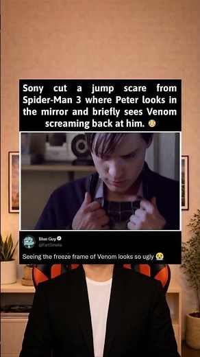 The deleted jumpscare scene from Spider-Man 3 where venom shows up
