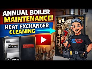 Boiler Heat Exchanger Cleaning (Munchkin) #hvac