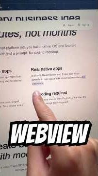 Native vs WebView?