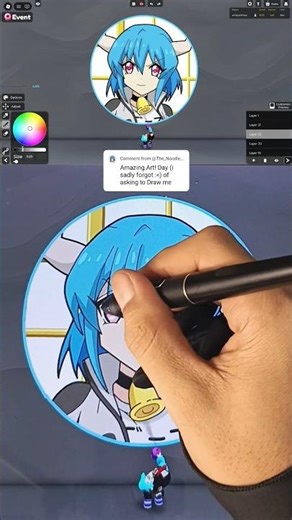 so satisfying! Your PFP drawing turns into Roblox Spray Paint! Who next? #roblox