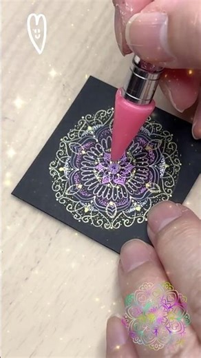 点々、、、コツコツ、、、癒しの時間😊#曼荼羅#mandala#描き方#曼荼羅アート