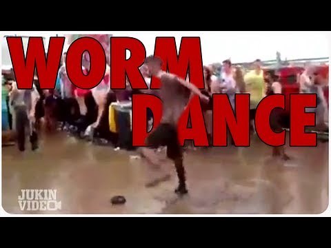 Funny Worm Dance In The Mud