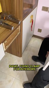 FLAWLESS ALIGNMENT IN SECONDS! ⏱️ Use this Panel Fixing Clamp for quick, professional installation of drawer fronts and cabinet doors. Stainless steel, non-marring design. Shop Now: https://quickmechtools.com/products/panel-fixing-clamp-for-interiors #quickmechtool #Fyp #Woodworking | Quickmechtools