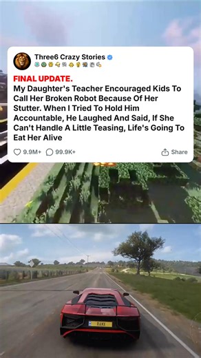 FINAL UPDATE. My Daughter_s Teacher Encouraged Kids To Call Her Broken Robot Because Of Her Stutter. When I Tried To Hold Him Accountable, He Laughed... #foryou #fyp #reels #viral #redditstorytime #redditposts #storytime #redditstories #reddit #askreddit #paranormal #redditparanormal #nosleep | Scary Champion | Facebook