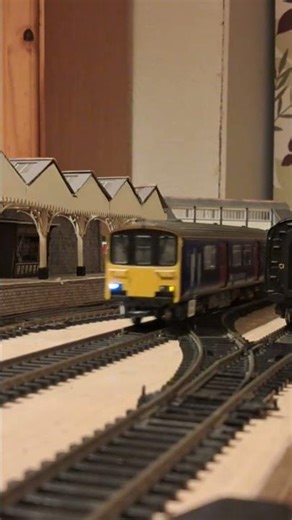 OO gauge Class 150 passing on the Model Railway