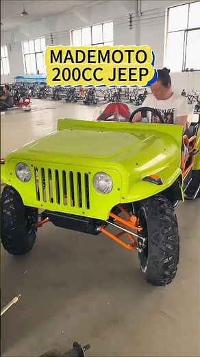 200cc Off road Chain Drive Adult two seat Mini Jeep Go kart Factory #gokart #minijeep