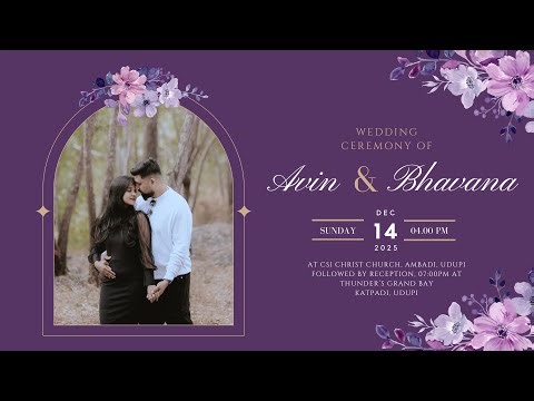 Big Day | Wedding Ceremony of Avin & Bhavana | 28.12.2025 | 04.00PM - Ambadi, Udupi