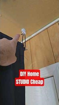 DIY Home Studio backdrop on the CHEAP! #DIY #contenttips #budget