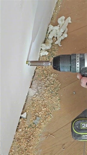 Door stop installed this way is more secure.