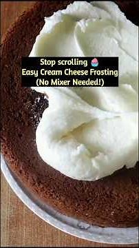 ‎Easy Cream Cheese Frosting (No Mixer!) 🧁 Perfect for Cakes & Cupcakes