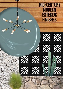 Mid-Century Modern Exterior Finishes - Wildfire Interiors