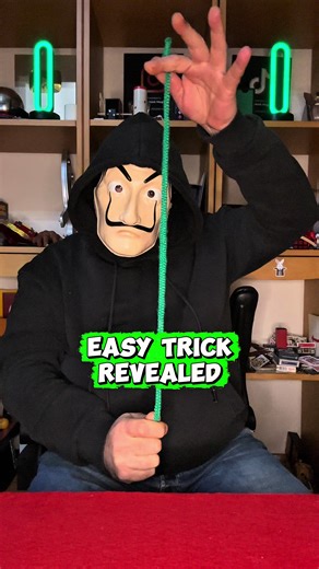Easy trick revealed | Rope to silk 🪄 #magic #tricks #magicians #magictricks #foryou