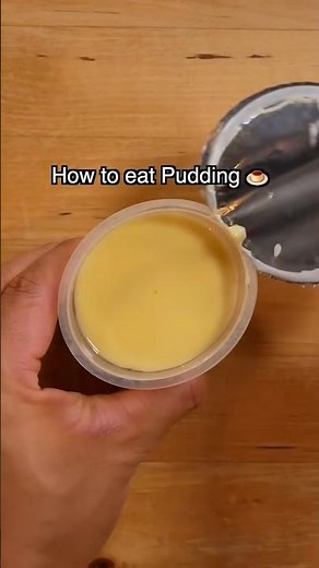 How To Eat Pudding 🍮 🤔 Is AMAZING! #bayashi #food #shortsvideo