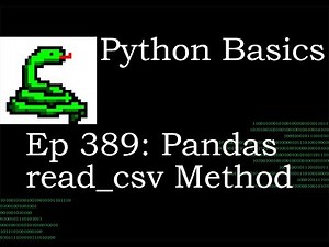 Python Basics Pandas Read CSV Method