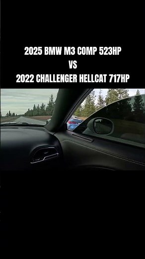 2022 Challenger Hellcat 717HP vs 2025 BMW M3 Comp Xdrive