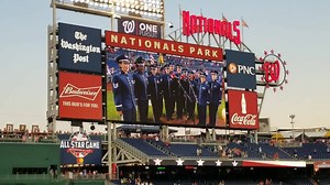 169K views · 4.5K reactions | Here's a look back at the Singing Sergeants national anthem performance at Washington Nationals Park as part of U.S. Air Force Day! | The United States Air Force Band | Facebook