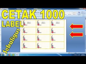 Cara Print LABEL Undangan sekaligus dengan Cepat