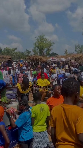 How pilgrims departed Our Lady of the Mountain Grotto, Sheini, after Catholic Diocese of Yendi rosary month climax. #YendiDiocese #RosaryMonth #CatholicTrends | Catholic Trends