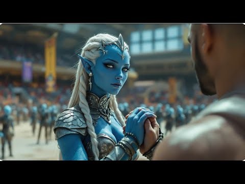 No one dared approach the fearsome alien warrior — until the human stepped forward and gently...